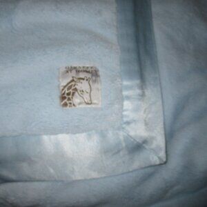 HTF Little Giraffe Giraffe at Home Luxe Throw, 43" x 57" Standard in Baby blue